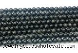 CAE321 15.5 inches 6mm round astrophyllite gemstone beads