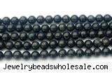 CAE322 15.5 inches 8mm round astrophyllite gemstone beads