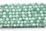 CAS310 15.5 inches 6mm round snowflake angelite gemstone beads