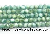 CAS322 15.5 inches 10mm round peacock angelite gemstone beads