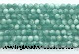 CAS330 15.5 inches 6mm round peacock angelite gemstone beads