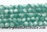 CAS332 15.5 inches 10mm round peacock angelite gemstone beads