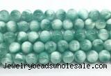 CAS333 15.5 inches 12mm round peacock angelite gemstone beads