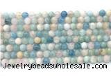 CMG501 15.5 inches 6mm round morganite gemstone beads