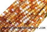 AGBS11 15 inches 4*6mm faceted rondelle red agate beads wholesale