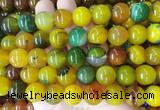 AGBS127 15 inches 14mm round agate gemstone beads wholesale