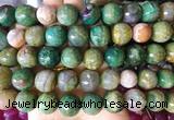 AGBS163 15 inches 16mm faceted round agate gemstone beads wholesale