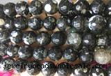 AGBS165 15 inches 16mm faceted round agate gemstone beads wholesale