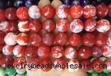 AGBS167 15 inches 16mm faceted round agate gemstone beads wholesale