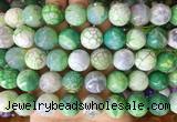 AGBS168 15 inches 16mm faceted round agate gemstone beads wholesale