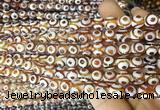 AGBS179 15 inches 6mm round tibetan dzi agate beads wholesale