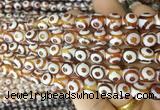 AGBS180 15 inches 8mm round tibetan dzi agate beads wholesale