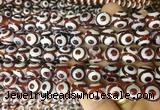 AGBS185 15 inches 10mm round tibetan dzi agate beads wholesale