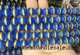 AGBS223 15 inches 10mm round tibetan dzi agate gemstone beads