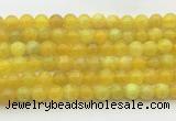 AGBS73 15 inches 6mm round yellow fire agate beads wholesale