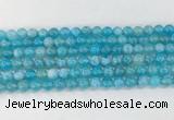 AGBS80 15 inches 6mm round blue fire agate beads wholesale