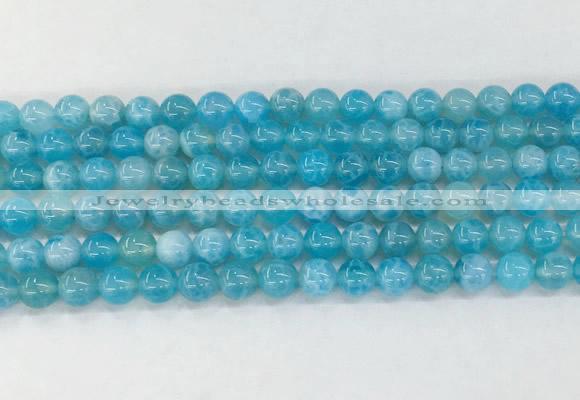 AGBS80 15 inches 6mm round blue fire agate beads wholesale