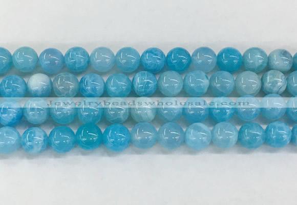 AGBS82 15 inches 10mm round blue fire agate beads wholesale