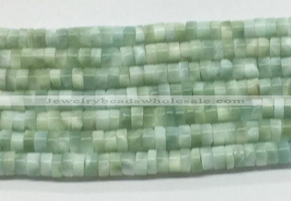 ASBS01 15 inches 2*4mm heishi peacock angelite gemstone beads