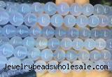 BCBS17 15 inches 10mm round blue chalcedony beads wholesale