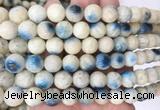 BIBS03 15 inches 10mm round blue ice glacierite stone beads wholesale