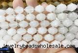 BLBS03 15 inches 10*11mm bell white jade beads wholesale