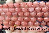 BLBS08 15 inches 10*11mm bell cherry quartz beads wholesale