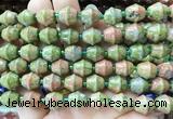 BLBS12 15 inches 10*11mm bell unakite beads wholesale