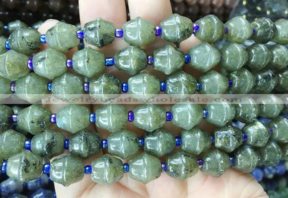 BLBS14 15 inches 10*11mm bell labradorite beads wholesale