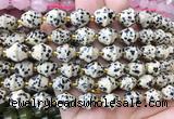 BLBS20 15 inches 10*11mm bell dalmatian jasper beads wholesale