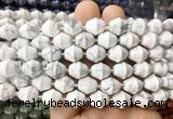 BLBS23 15 inches 10*11mm bell white howlite beads wholesale