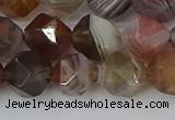 CAA1009 15.5 inches 10mm faceted nuggets botswana agate beads