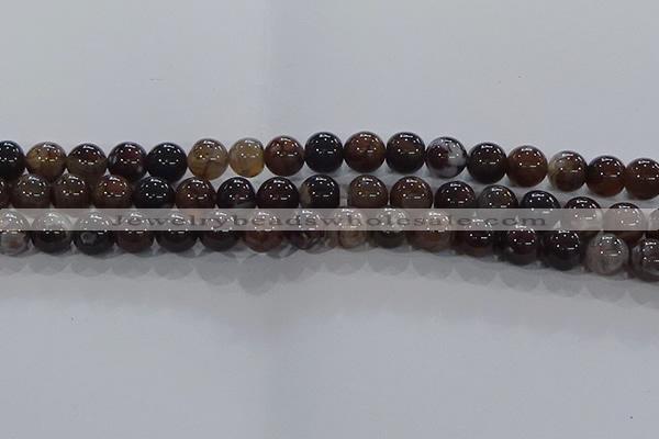 CAA1038 15.5 inches 10mm round dragon veins agate beads wholesale