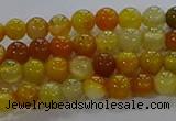 CAA1040 15.5 inches 4mm round dragon veins agate beads wholesale