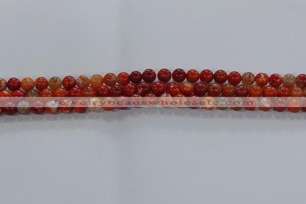 CAA1046 15.5 inches 6mm round dragon veins agate beads wholesale