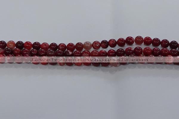 CAA1051 15.5 inches 6mm round dragon veins agate beads wholesale