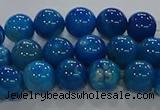 CAA1057 15.5 inches 8mm round dragon veins agate beads wholesale