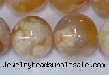 CAA1076 15.5 inches 16mm round sakura agate gemstone beads