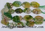 CAA1129 15.5 inches 25*35mm - 35*45mm freeform sakura agate beads