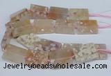 CAA1131 15.5 inches 30*40mm rectangle sakura agate gemstone beads