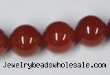 CAA115 15.5 inches 16mm round red agate gemstone beads wholesale