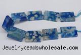 CAA1165 15.5 inches 30*40mm rectangle sakura agate gemstone beads