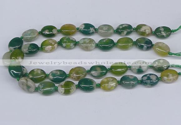 CAA1181 15.5 inches 15*20mm oval sakura agate gemstone beads