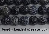 CAA1210 15.5 inches 6mm round frosted agate beads wholesale