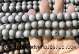 CAA1310 15.5 inches 10mm round matte plated druzy agate beads