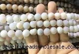 CAA1311 15.5 inches 10mm round matte plated druzy agate beads