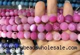 CAA1422 15.5 inches 10mm round matte druzy agate beads