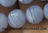 CAA1463 15.5 inches 10mm faceted round blue lace agate beads