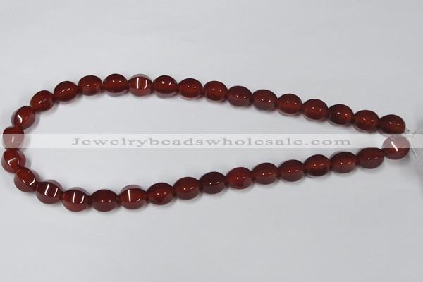 CAA147 15.5 inches 10*12mm star fruit shape red agate gemstone beads