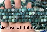 CAA1510 15.5 inches 6mm round matte banded agate beads wholesale